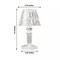 6 Clear 4.5 in Acrylic Crystal TABLE LAMPS Battery Operated LED Lights Party